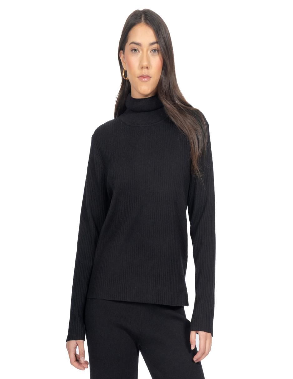 Suéter cuello tortuga para mujer