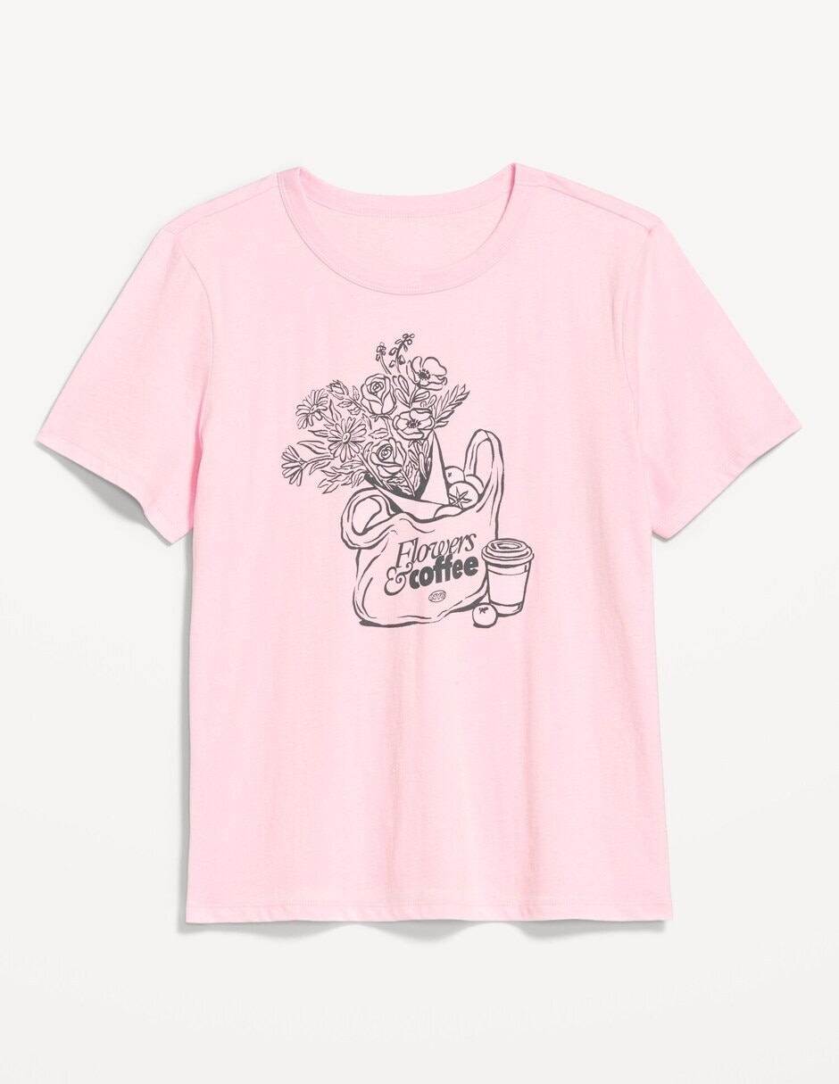 Playera manga corta cuello redondo para mujer Playera manga corta cuello redondo para mujer