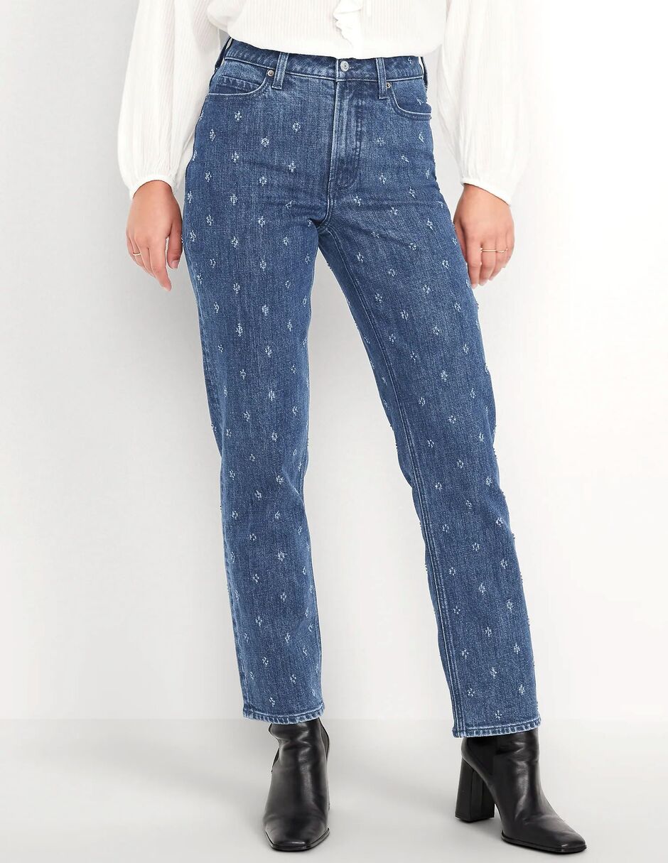 'jeans/jegging/jeans jogger' regular straight 834107-000 'corte' cintura 'para mujer'