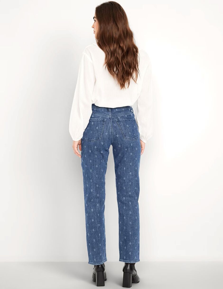 "jeans/jegging/jeans jogger" regular straight 834107-000 "corte" cintura "para mujer" 5