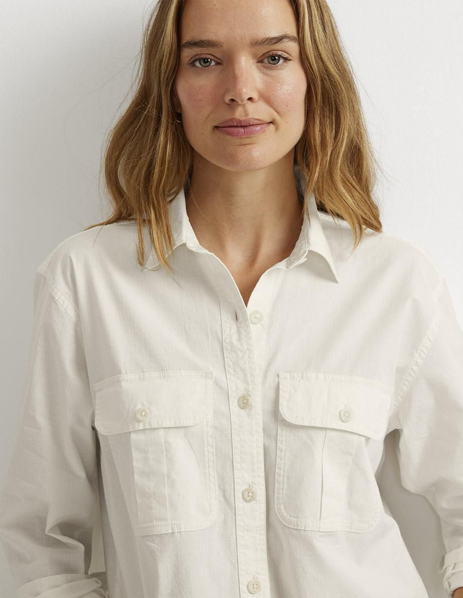 Blusa camisera manga larga para mujer 3