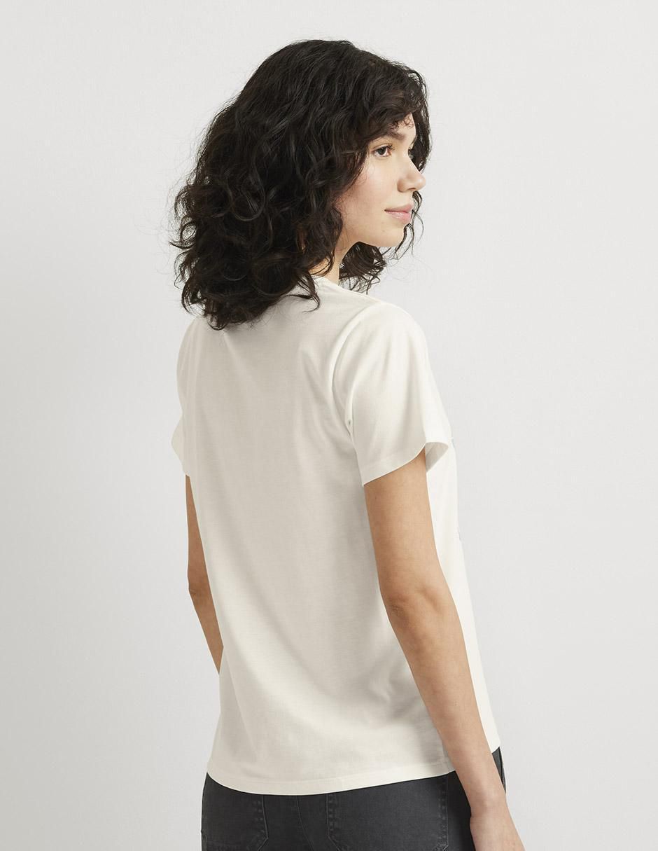Playera manga corta cuello redondo para mujer 2