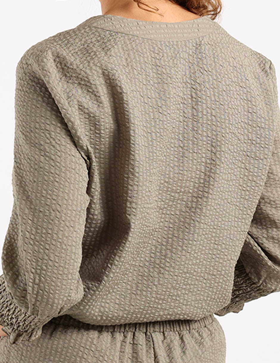Blusa túnica manga 3/4 para mujer 5