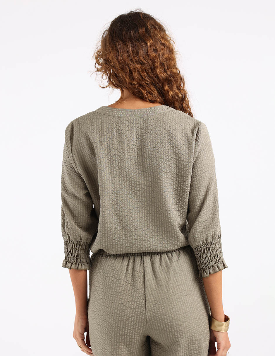 Blusa túnica manga 3/4 para mujer 6