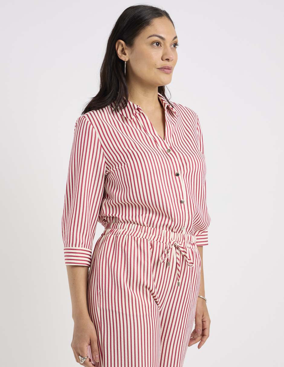 Blusa camisera manga 3/4 para mujer Blusa camisera manga 3/4 para mujer