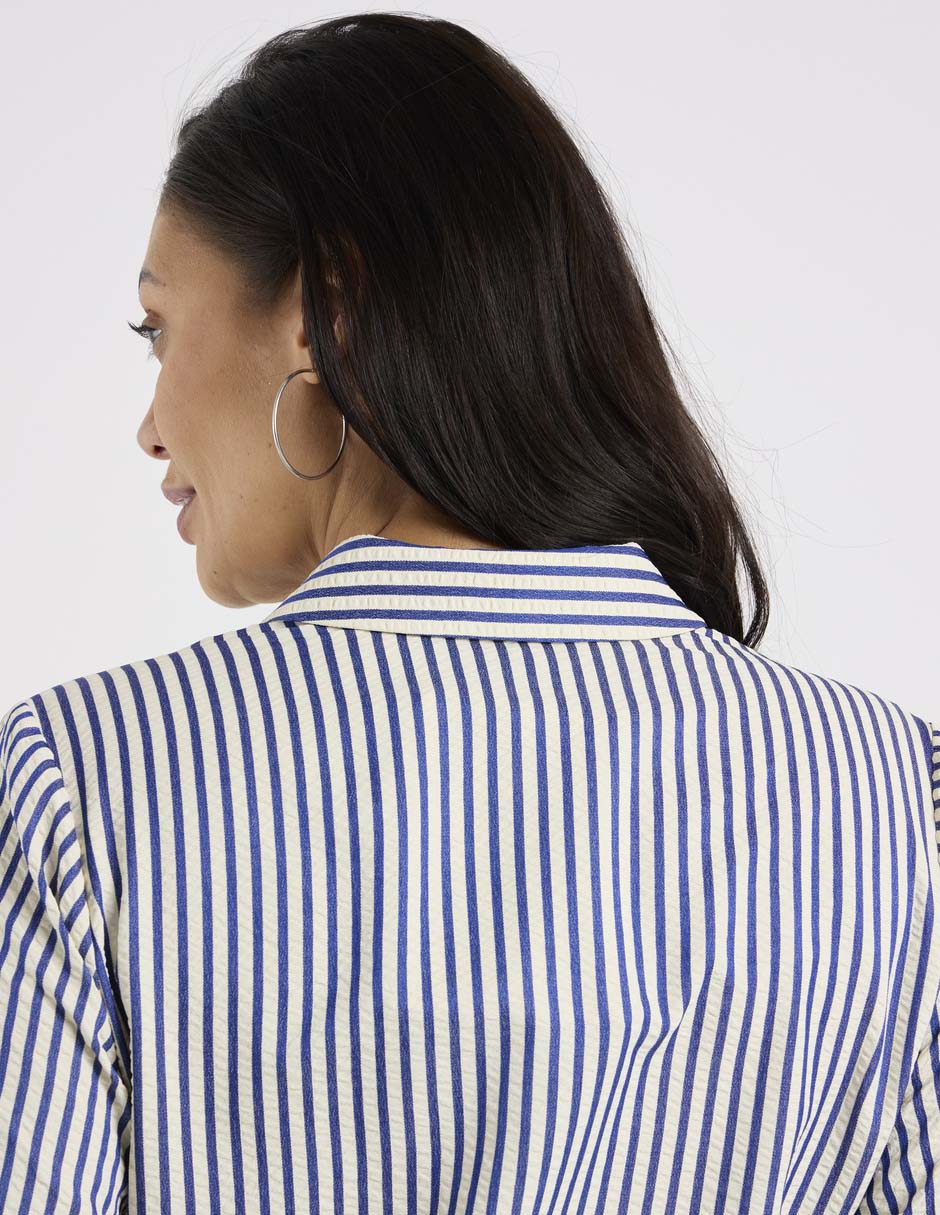 Blusa camisera manga 3/4 para mujer 5