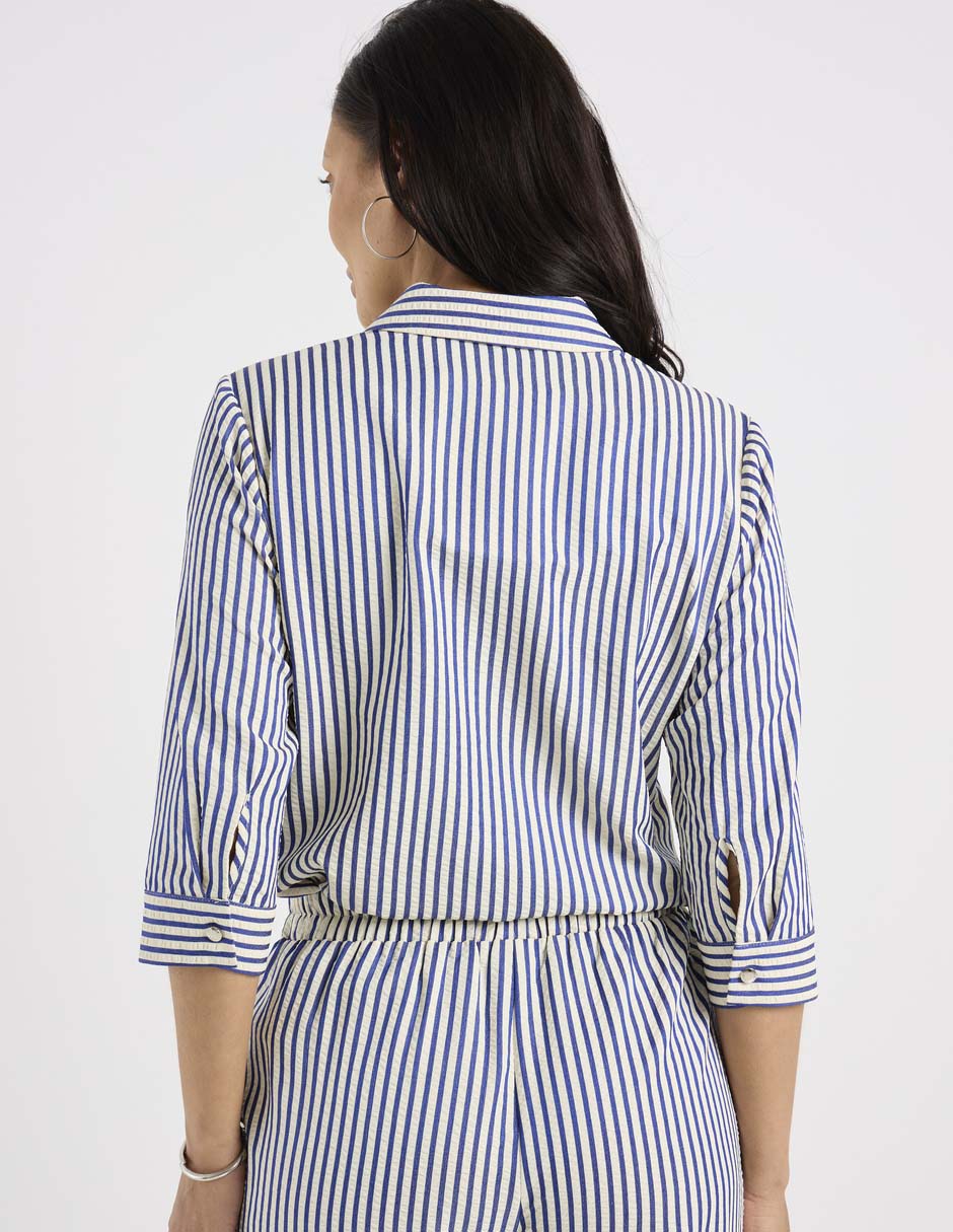 Blusa camisera manga 3/4 para mujer 7