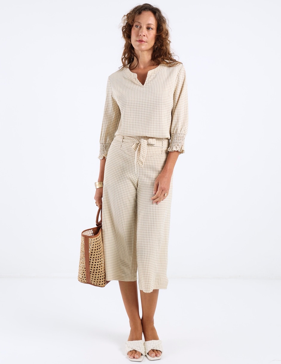 Pantalón capri straight para mujer