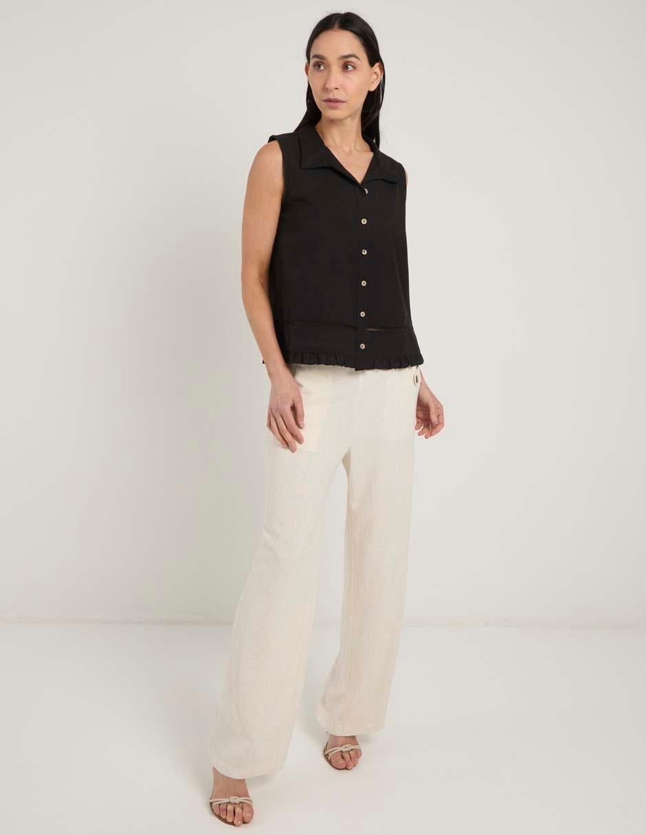 Pantalón relaxed straight para mujer
