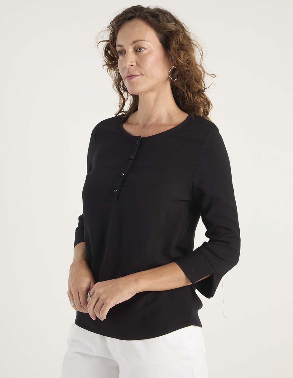 Blusa manga larga para mujer
