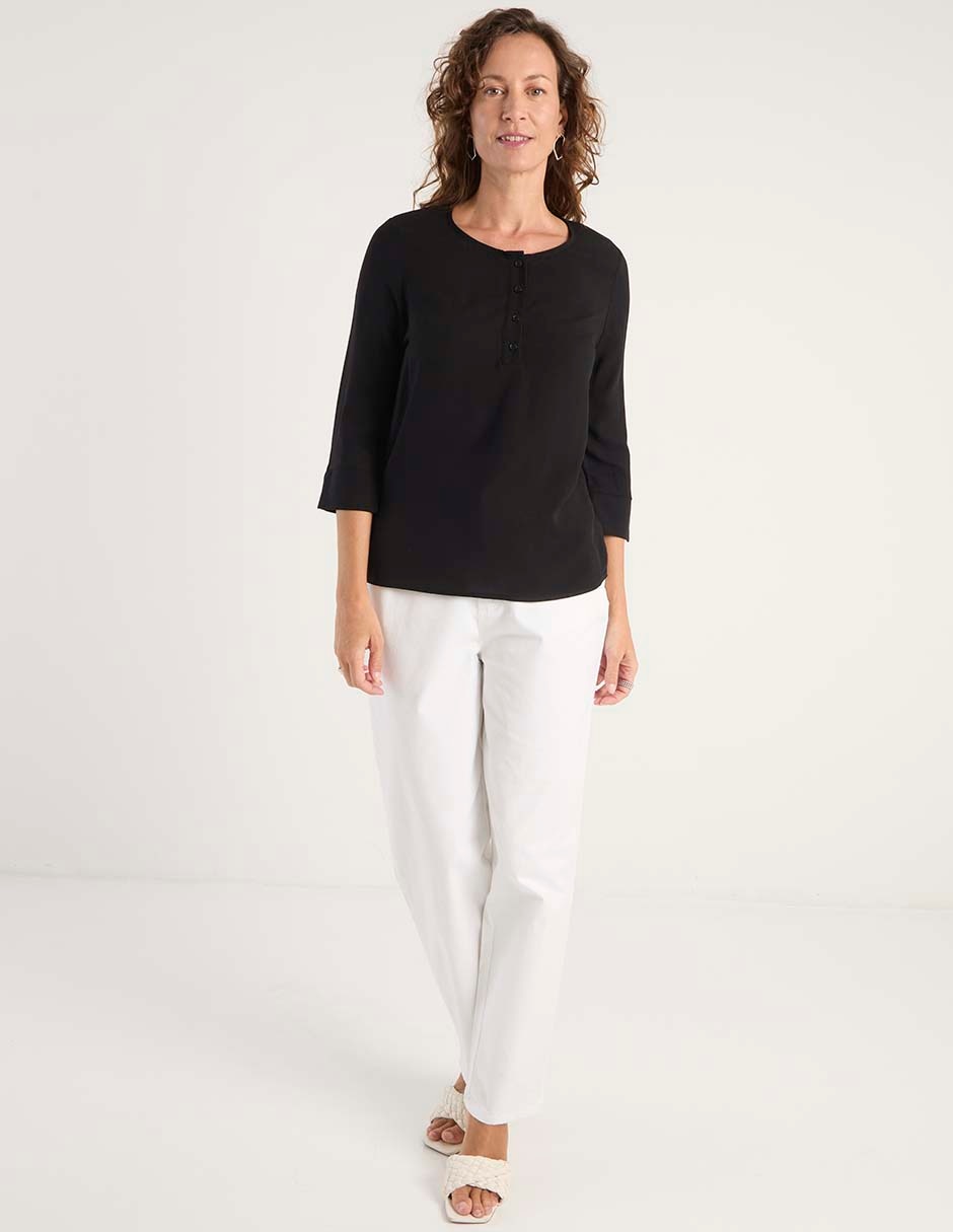BLUSA LIEB 2642 REGULAR REDO, G, NEGRO