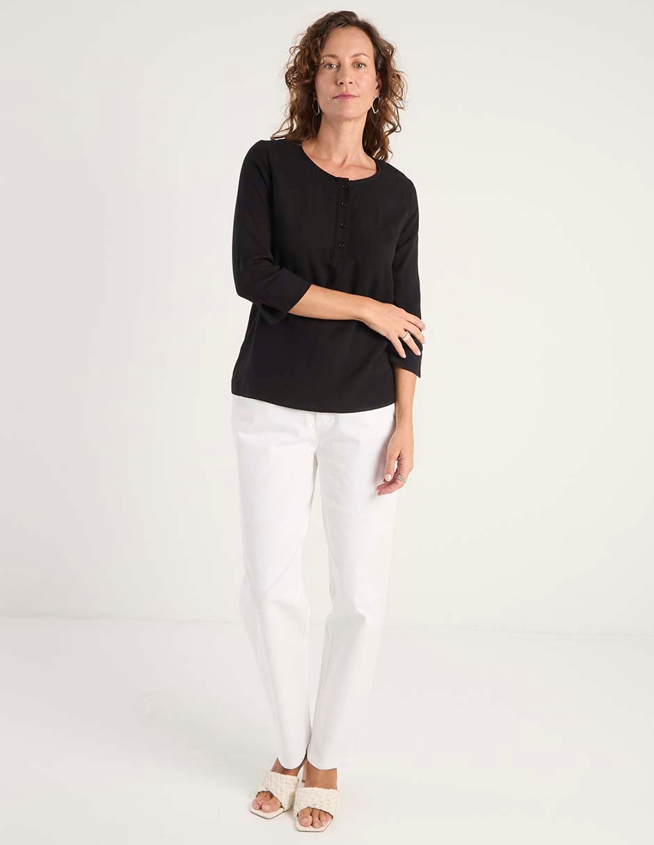 BLUSA LIEB 2642 REGULAR REDO, G, NEGRO
