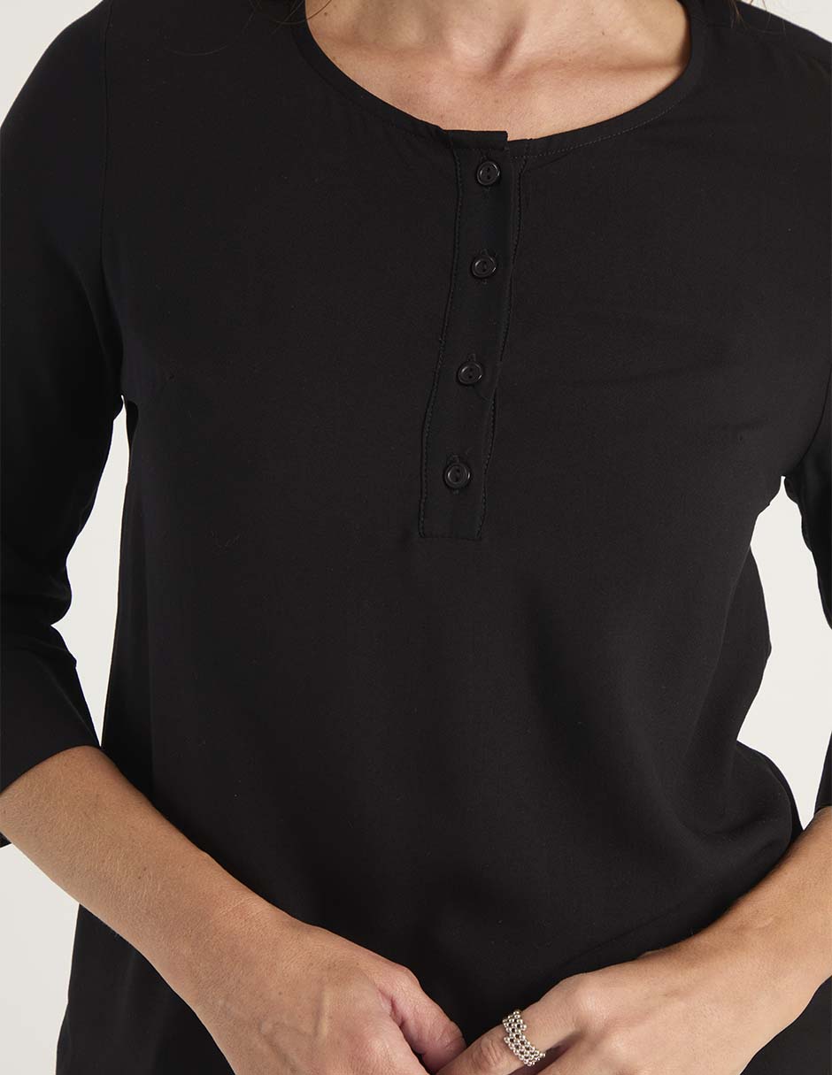 BLUSA LIEB 2642 REGULAR REDO, G, NEGRO
