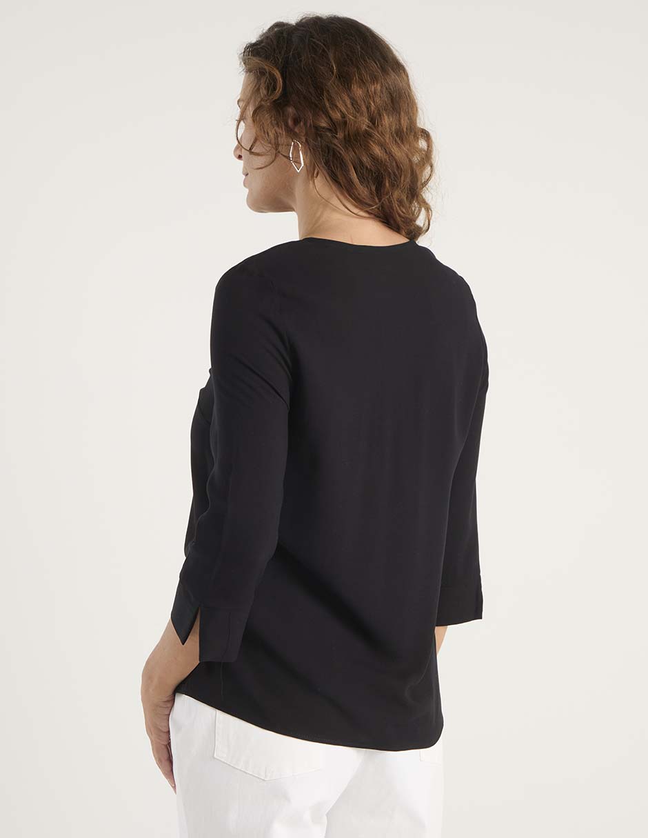 BLUSA LIEB 2642 REGULAR REDO, G, NEGRO