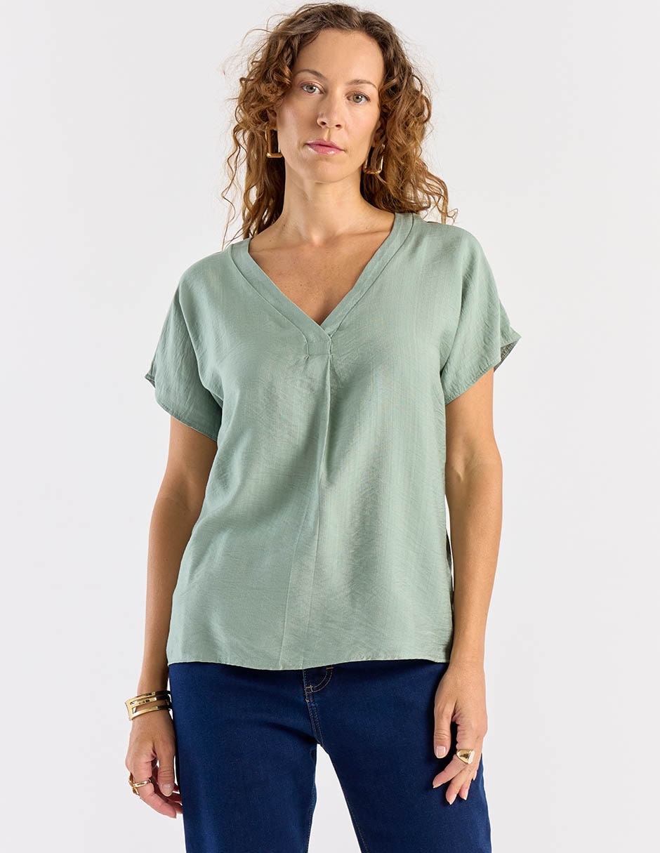 Blusa manga corta para mujer 2