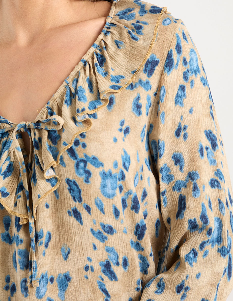Blusa manga larga para mujer 4