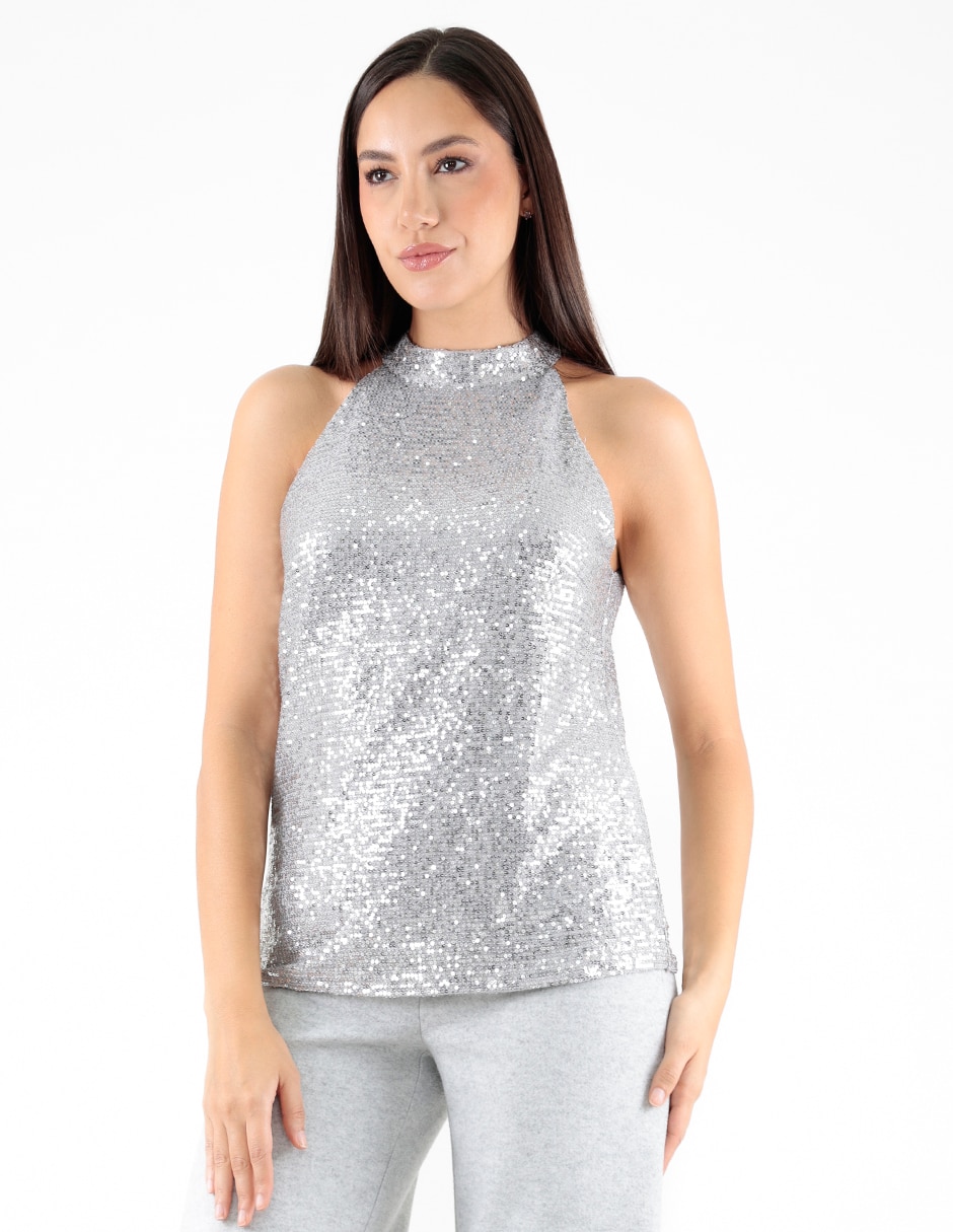 Blusa sin manga para mujer