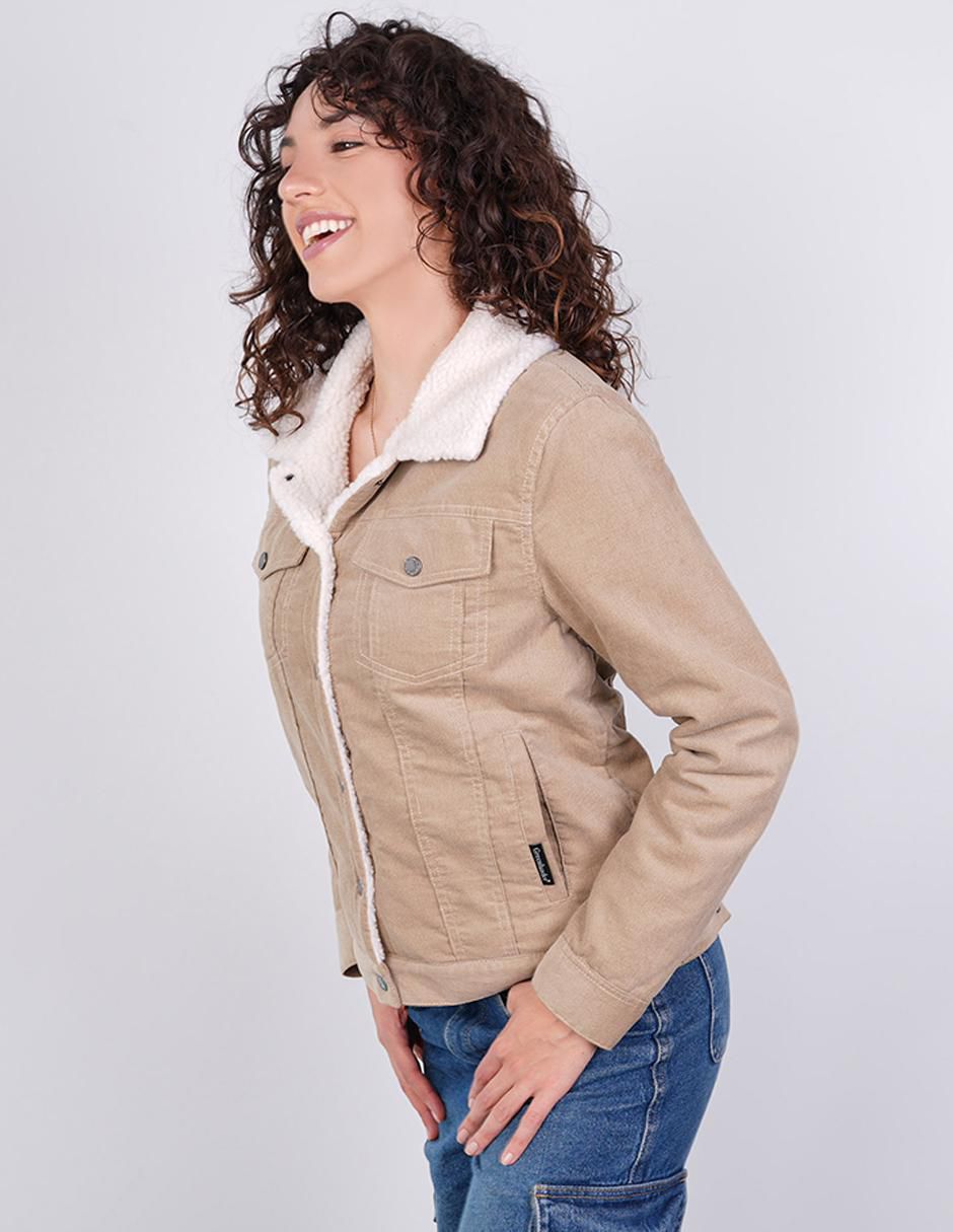 "chamarra" casual greenlander no impermeable "de" pana "para mujer"