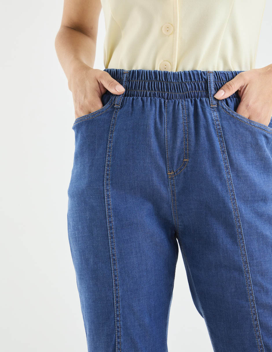 Pantalón capri slim para mujer 4