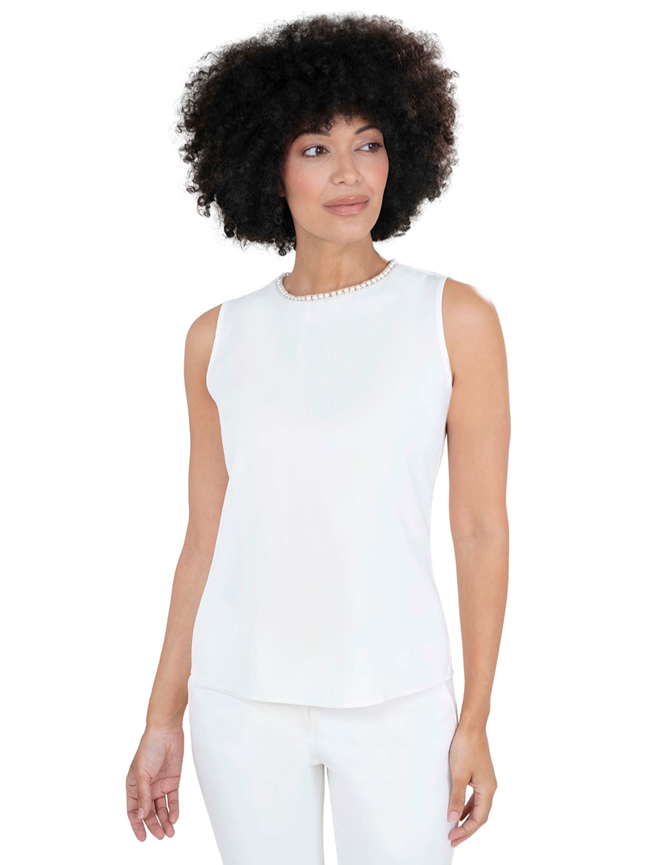 Blusa sin manga para mujer
