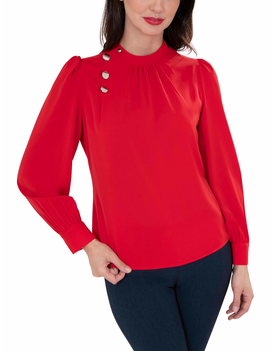 Blusa manga larga para mujer 4