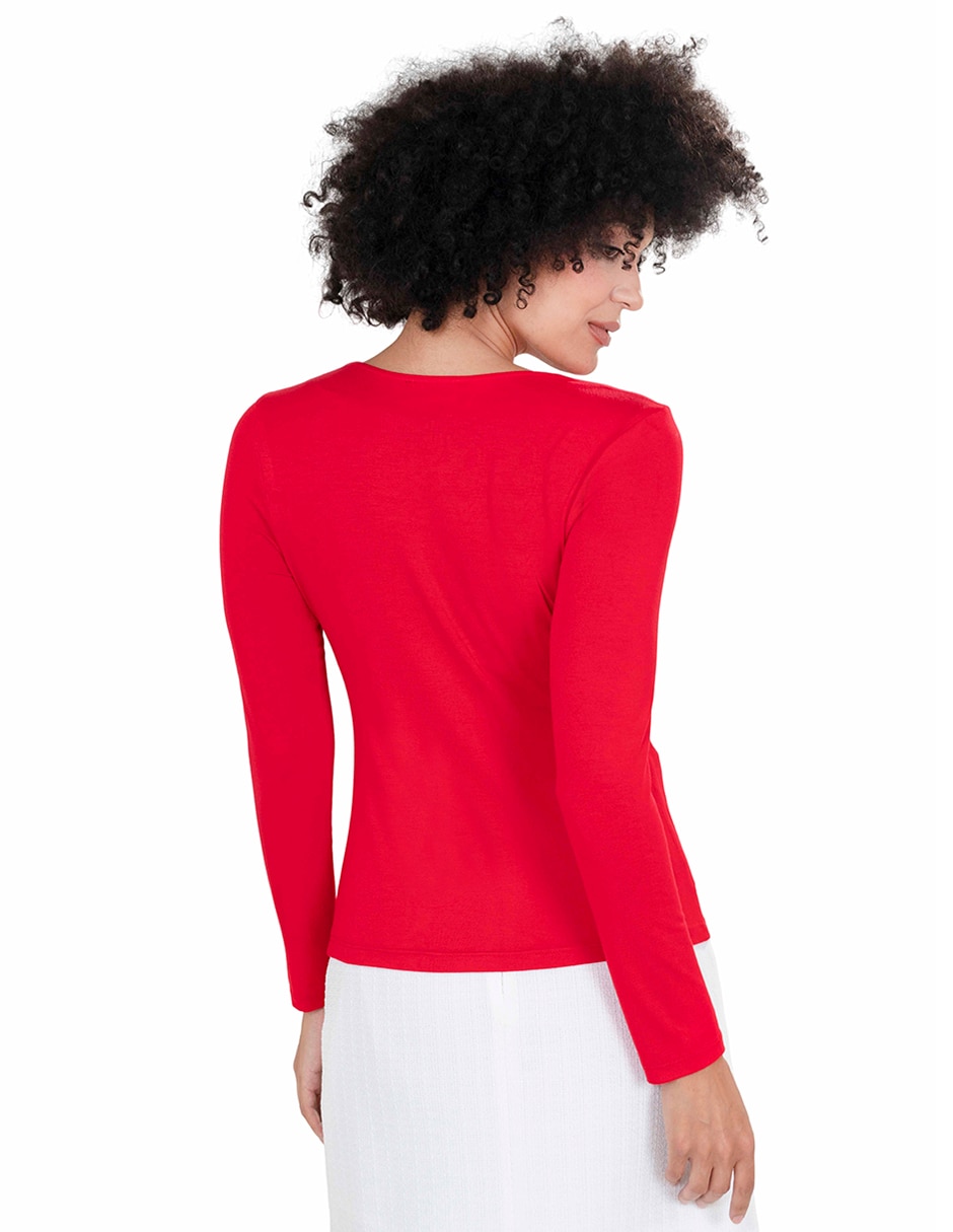 Blusa manga larga para mujer 3