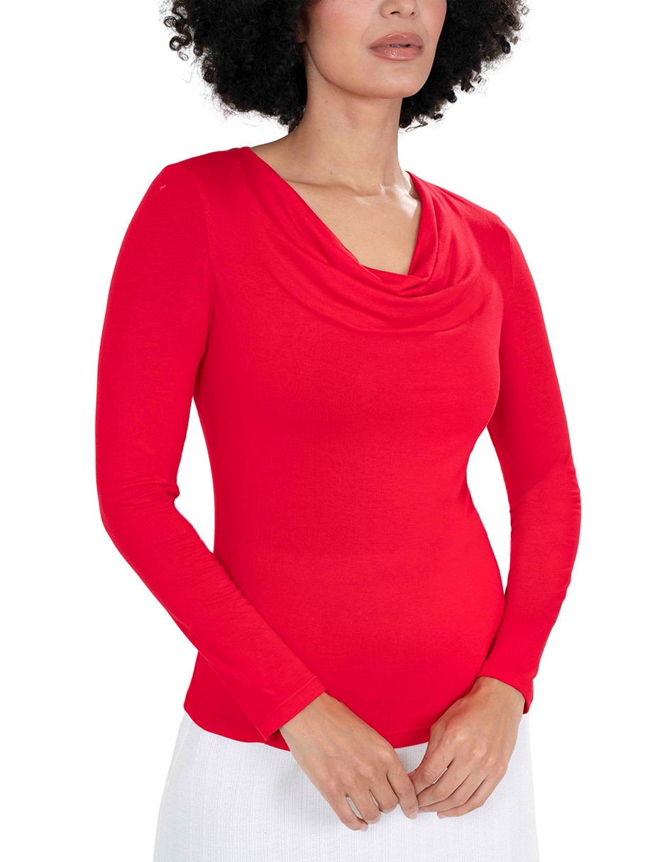 Blusa manga larga para mujer 4