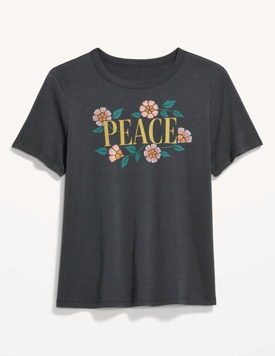 Playera manga corta cuello redondo para mujer 2