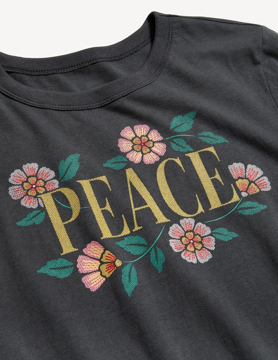 Playera manga corta cuello redondo para mujer 3