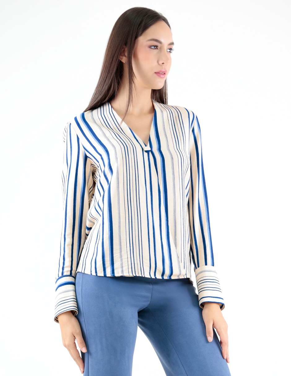 Blusa manga larga para mujer