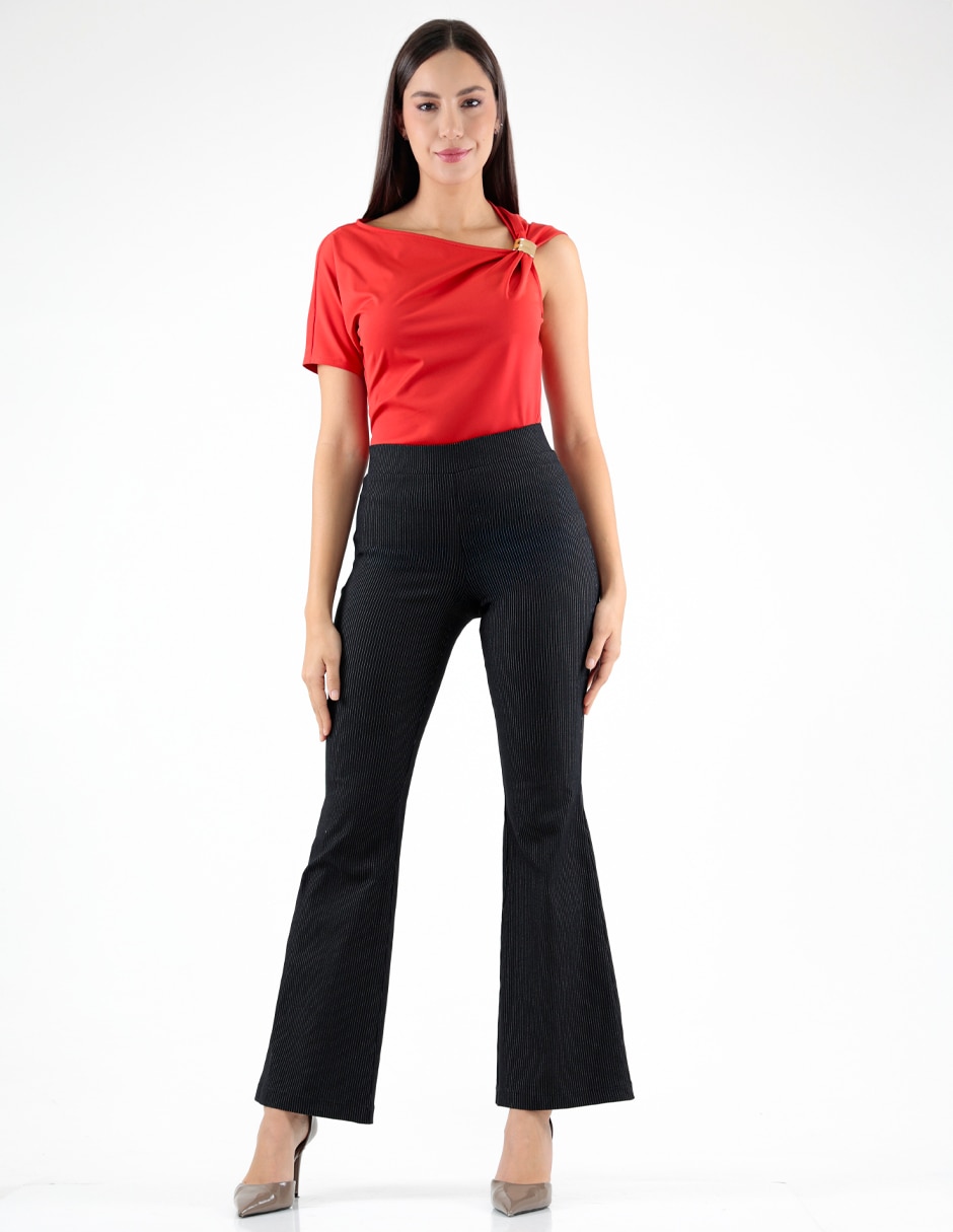 Pantalón acampanado regular para mujer 3