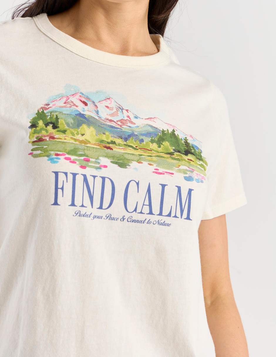 Playera manga corta cuello redondo para mujer 4