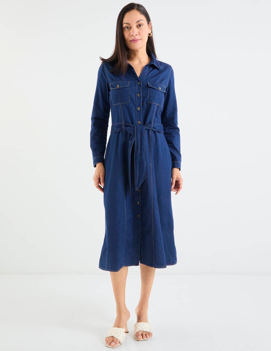 Vestido midi casual para mujer