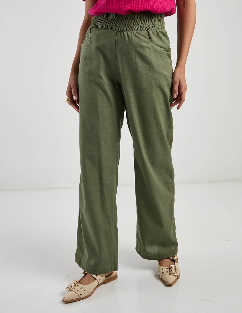 Pantalón relaxed straight para mujer