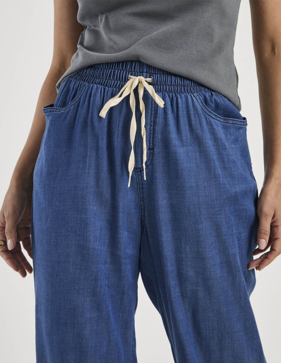 Jeans relaxed wide leg cintura para mujer 4