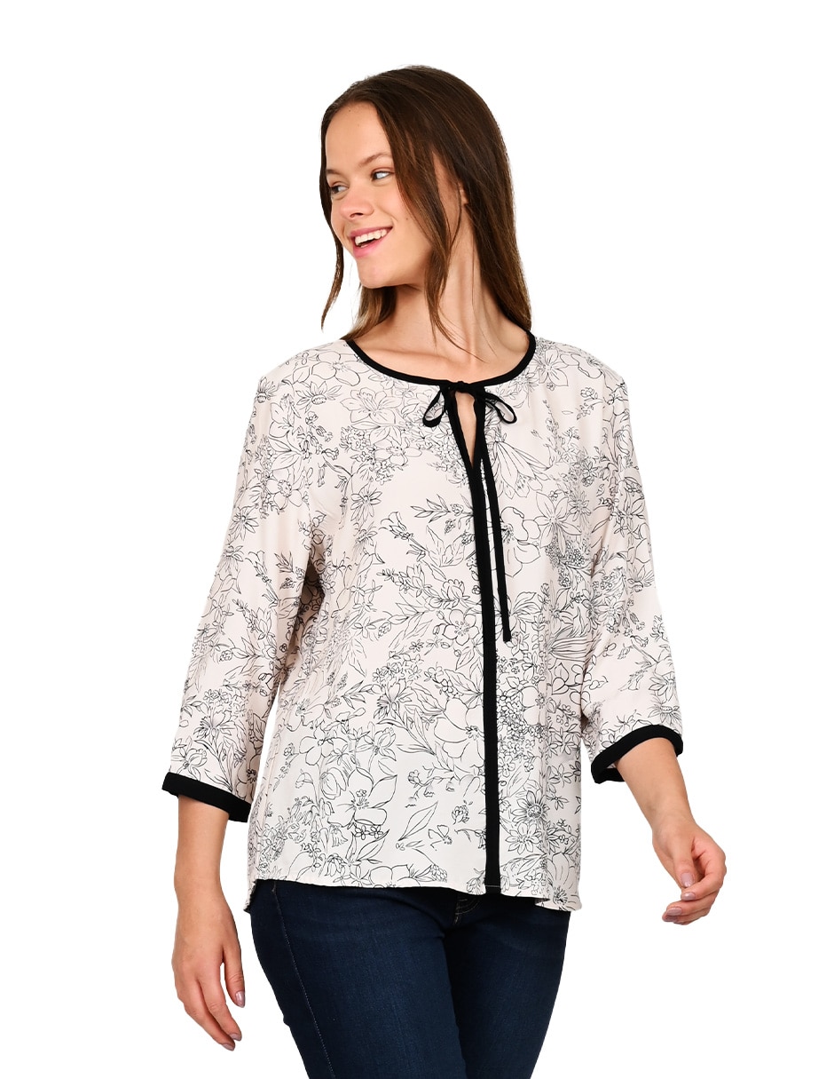 Blusa manga 3/4 para mujer