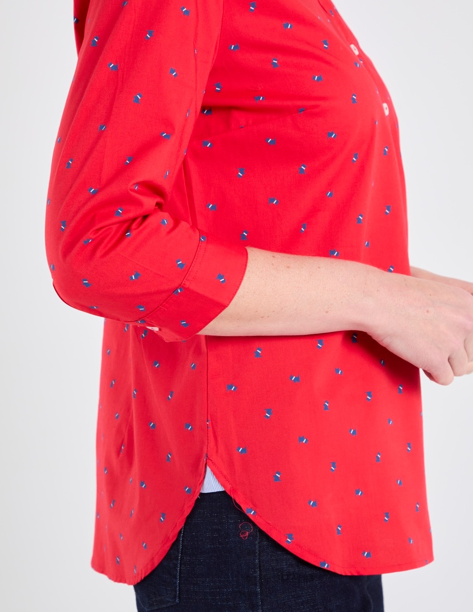 Blusa Ferrioni manga 3/4 para mujer