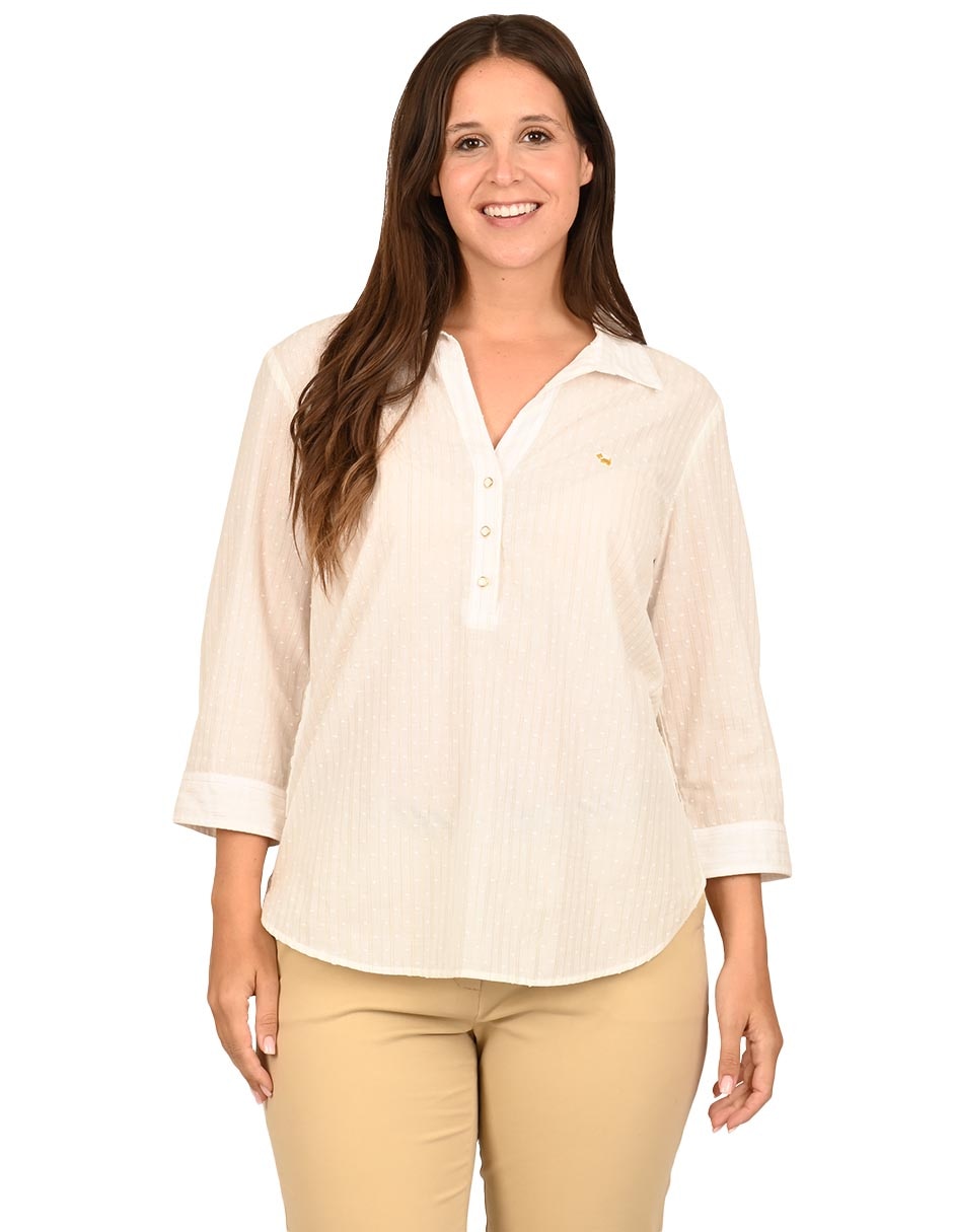 Blusa manga 3/4 para mujer