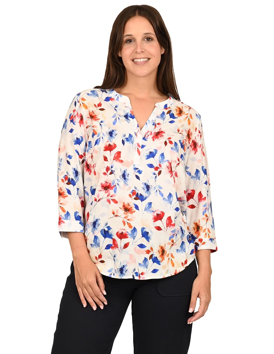 Blusa manga 3/4 para mujer