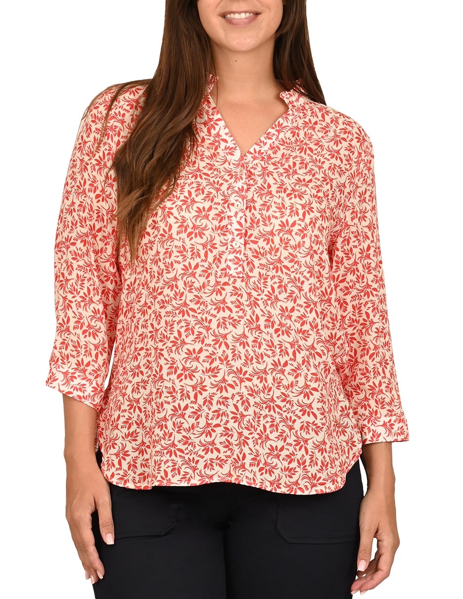 Blusa manga corta para mujer 4