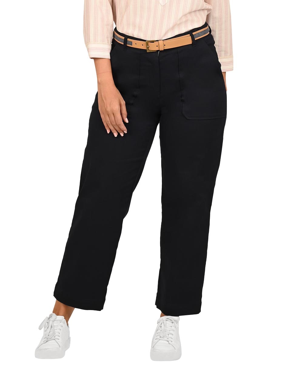 Pantalón chino amplio para mujer