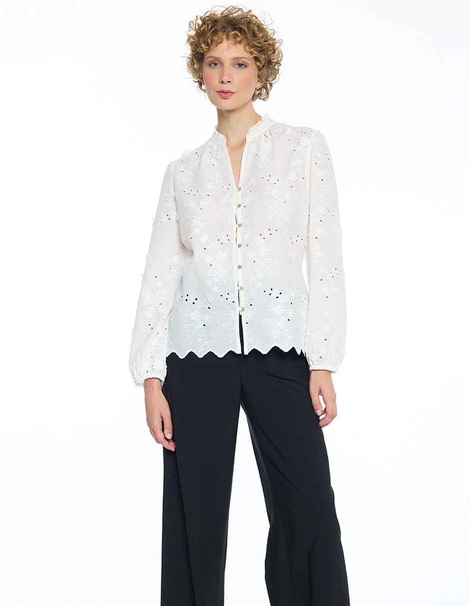 Blusa Summie manga larga para mujer