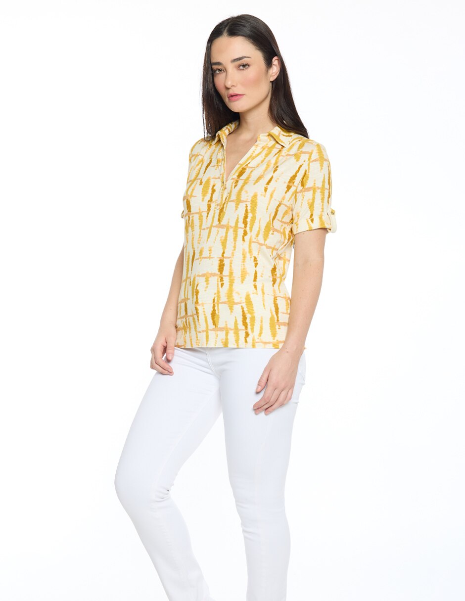 Blusa manga corta para mujer 3