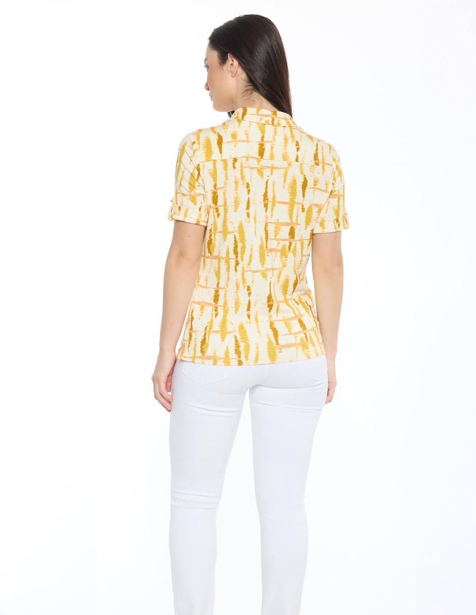 Blusa manga corta para mujer 4