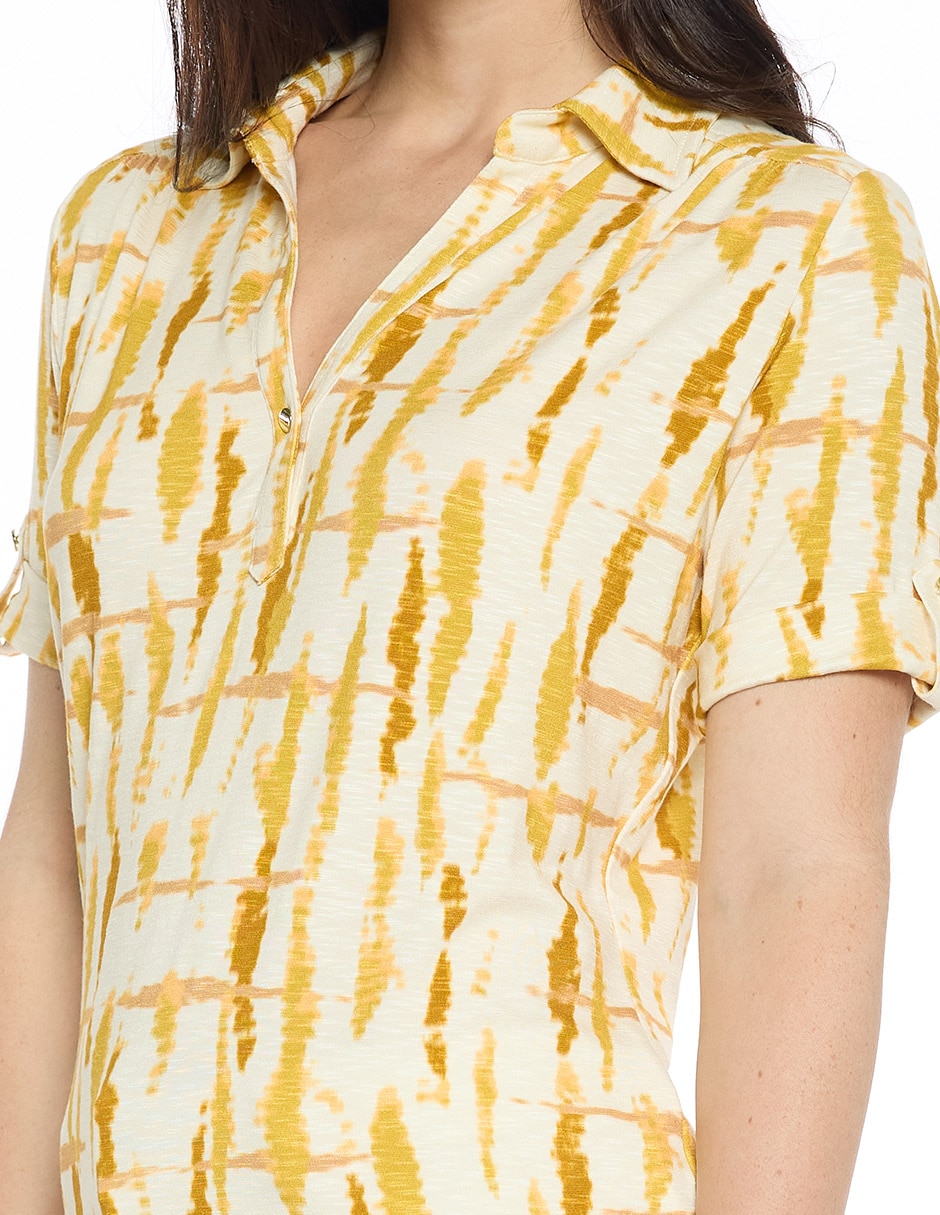 Blusa manga corta para mujer 5