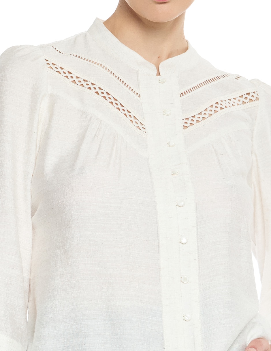 Blusa Letizia manga 3/4 para mujer 5