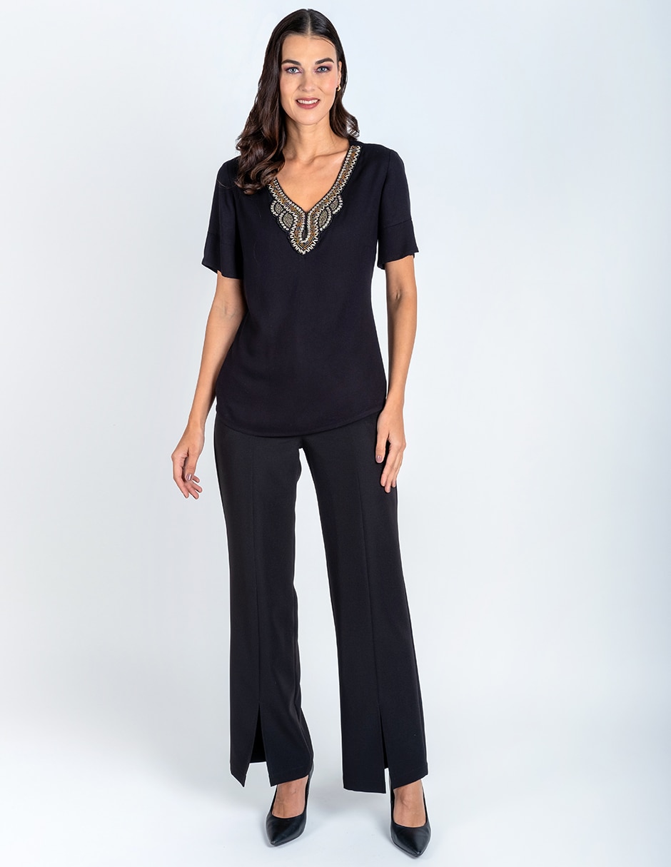 Blusa manga corta para mujer 2