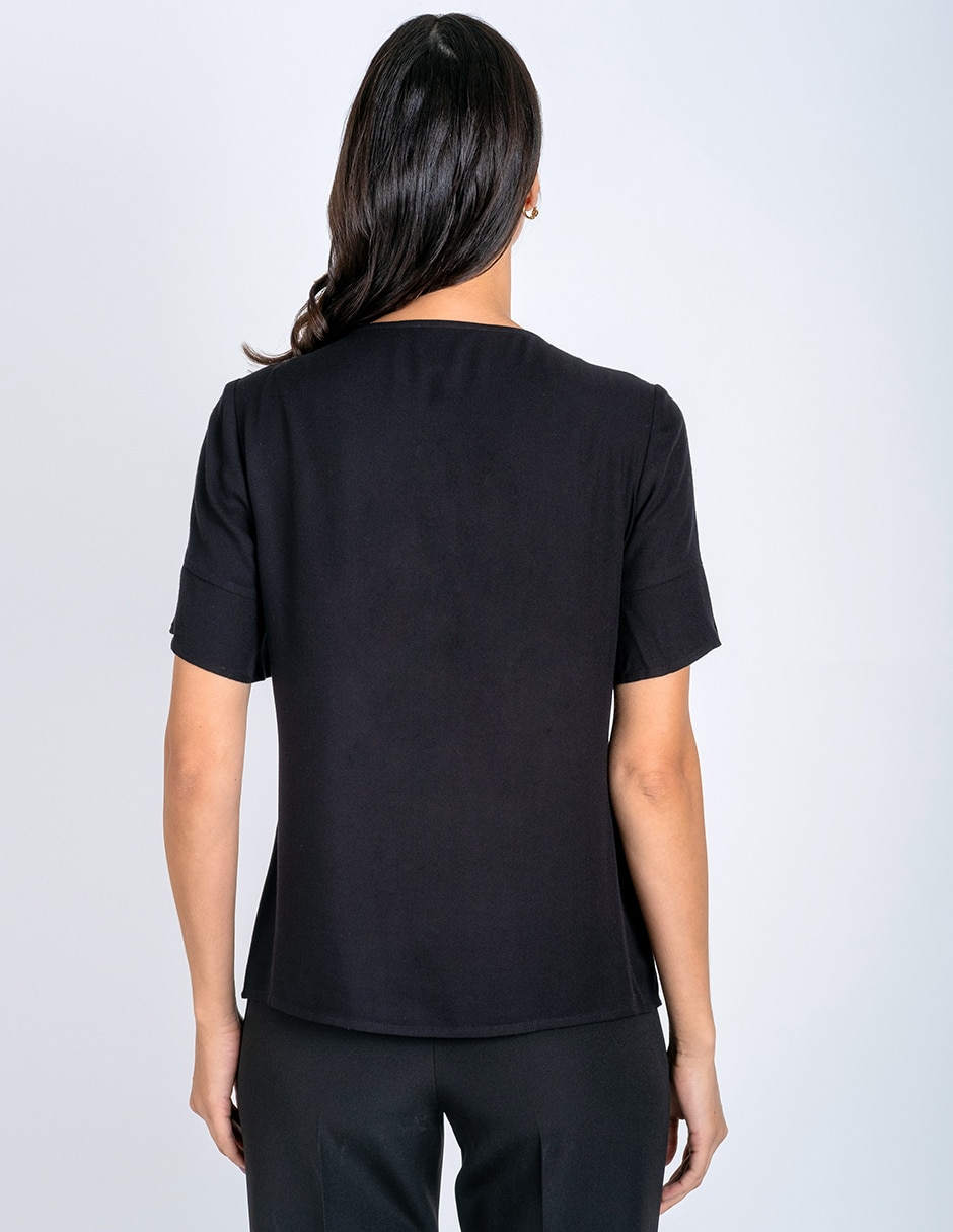 Blusa manga corta para mujer 4