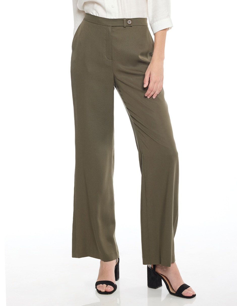 Pantalón de vestir amplio para mujer
