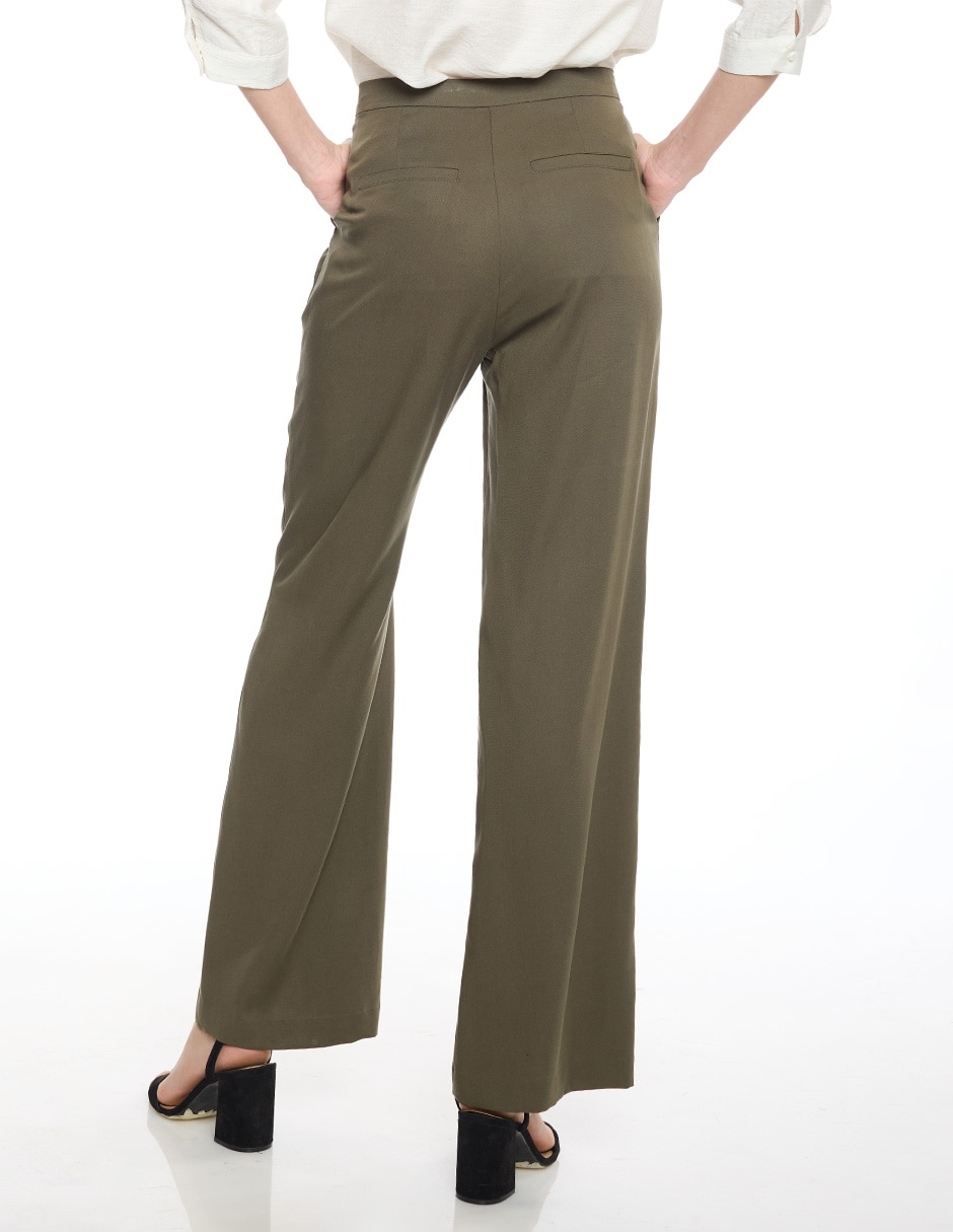 Pantalón de vestir amplio para mujer 4